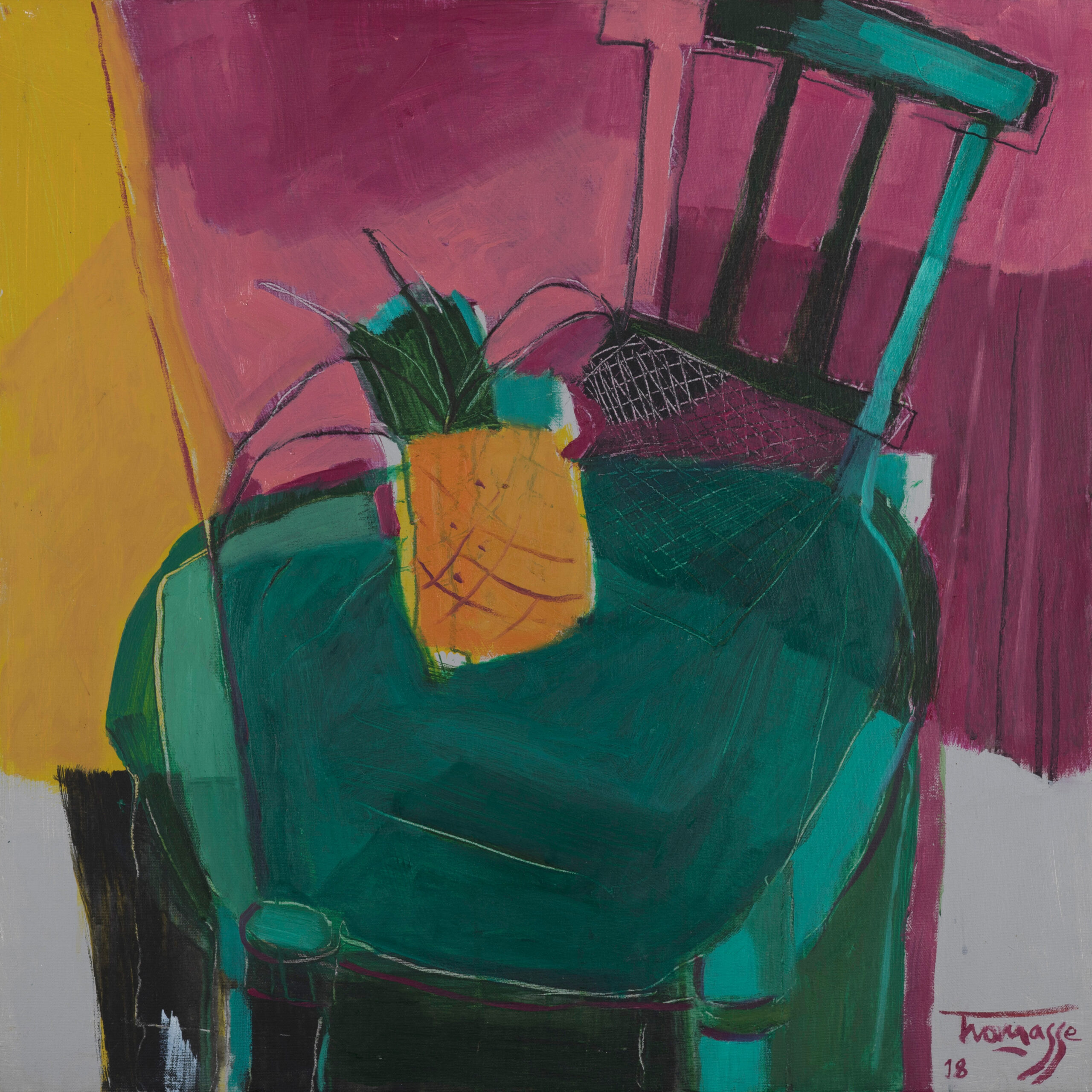 Jocelyn Thomasse - L'ananas - 63 x 63